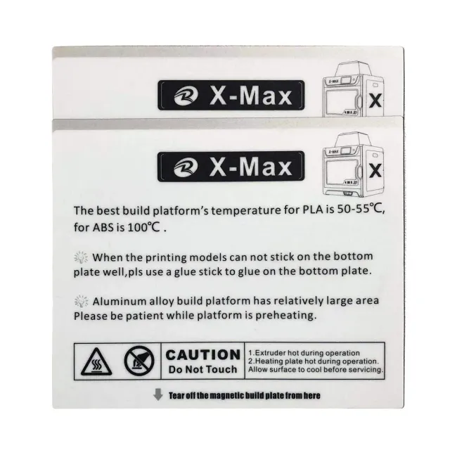 Qidi X-Max tulostusalustatarra 2 kpl