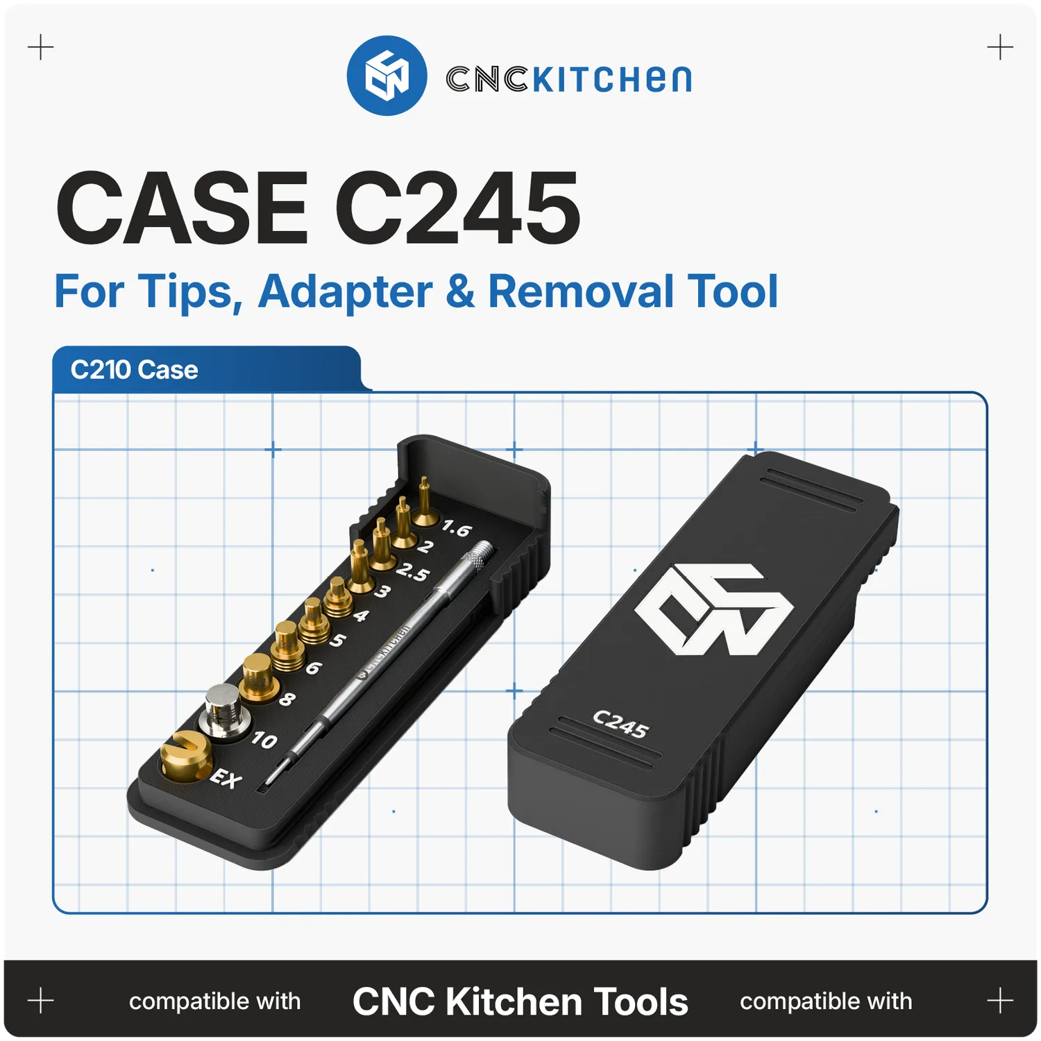 CNC Kitchen In & Out Toolbox työkalupakki holkeille