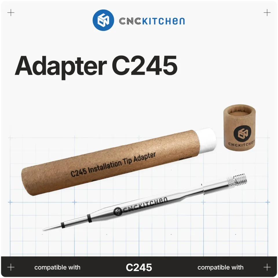 CNC Kitchen C245 adapteri M5-kierteellä kupari