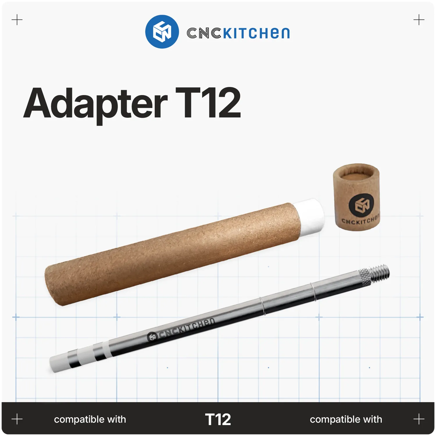 CNC Kitchen C245 adapteri M5-kierteellä kupari
