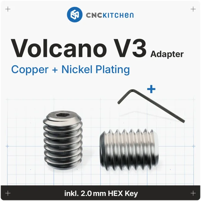 CNC Kitchen Volcano Adapter V3 suutinadapteri