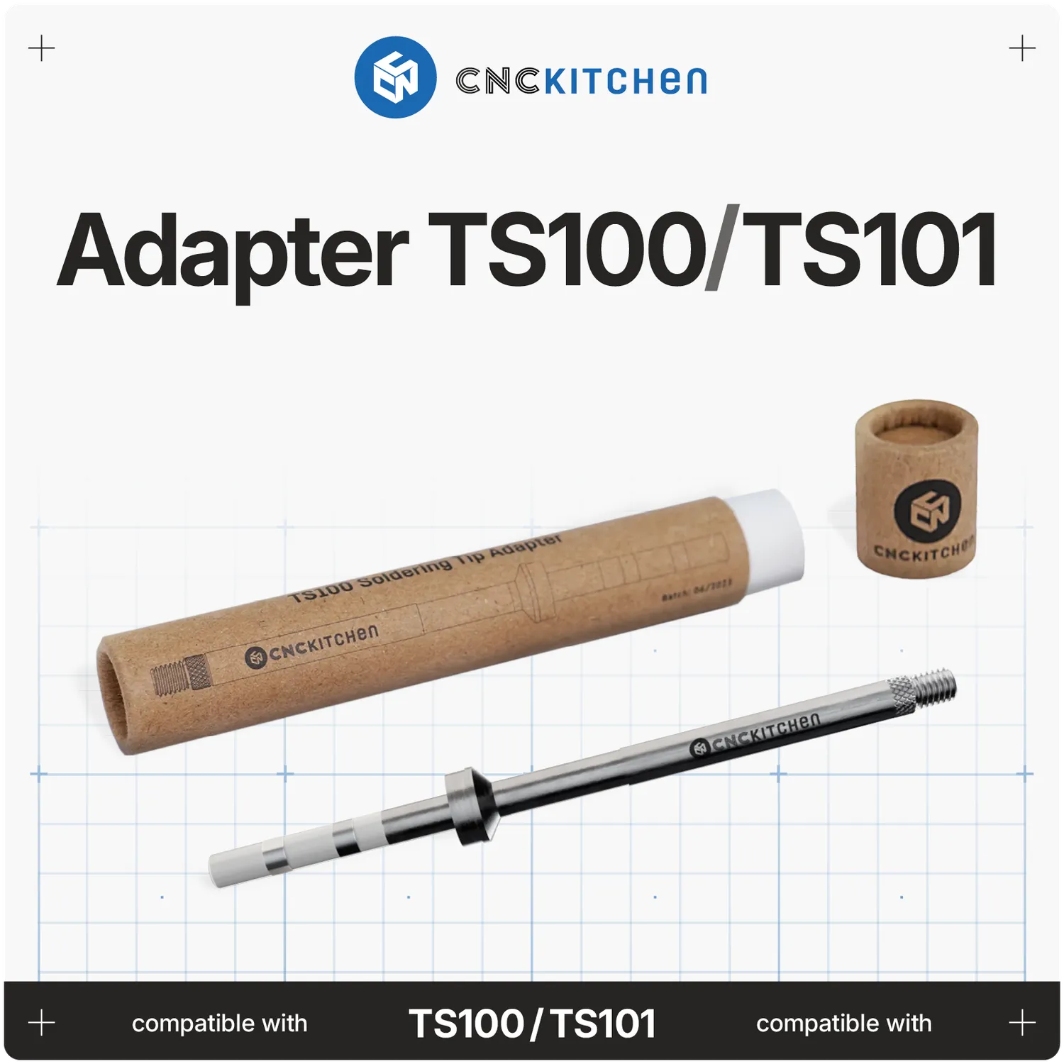 CNC Kitchen C245 adapteri M5-kierteellä kupari