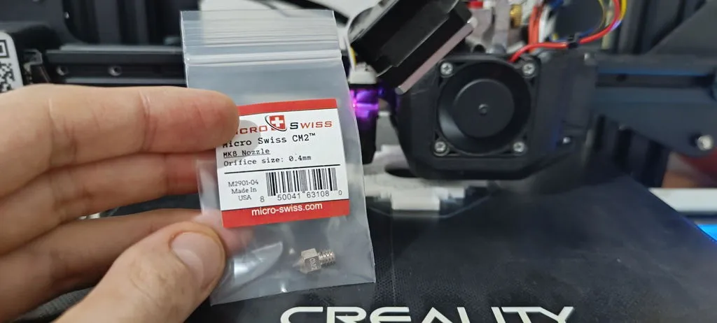 Micro-Swiss CM2 MK8 suutin karkaistu kärki