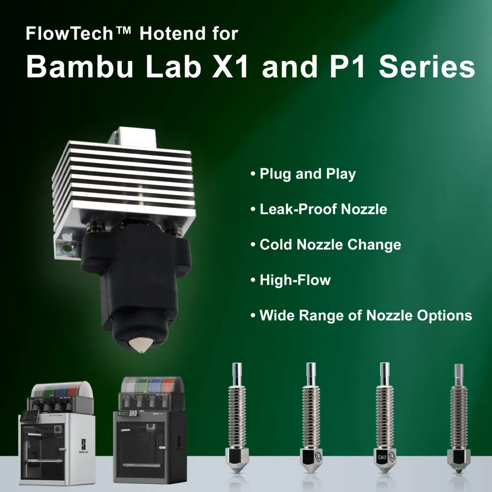 Micro-Swiss FlowTech Hotend Bambu Lab -tulostimeen