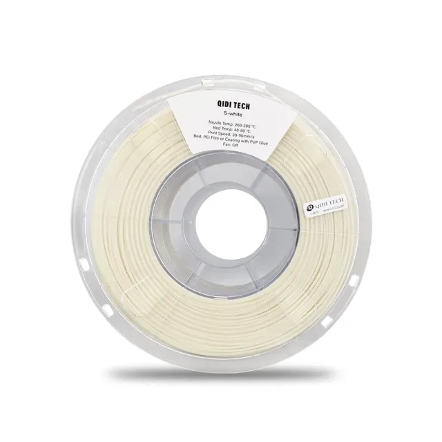 QIDI Tech S-White tukifilamentti 1 kg 1,75 mm