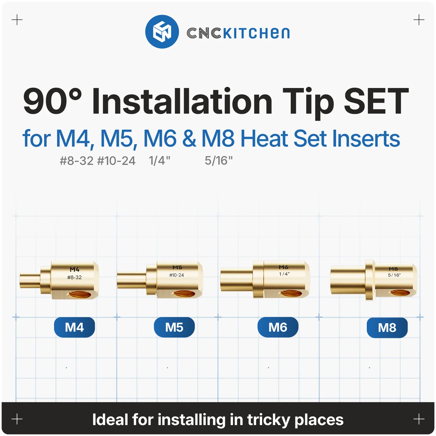 CNC Kitchen 90° Installation Tip asennuskärjet