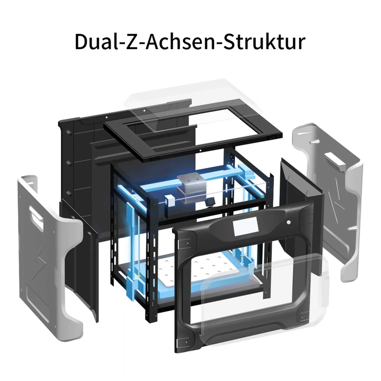 Qidi I-Fast 3D-tulostin kaksoissuutin lämmitetty kammio