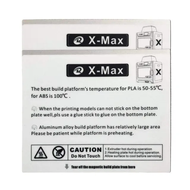 QIDI Tech X-Max/X-CF PC-tulostusalusta 2kpl
