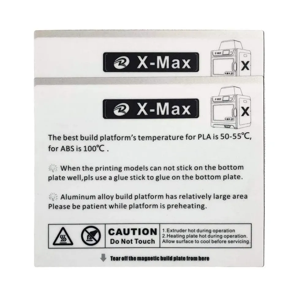 QIDI Tech X-Max/X-CF PC-tulostusalusta 2kpl