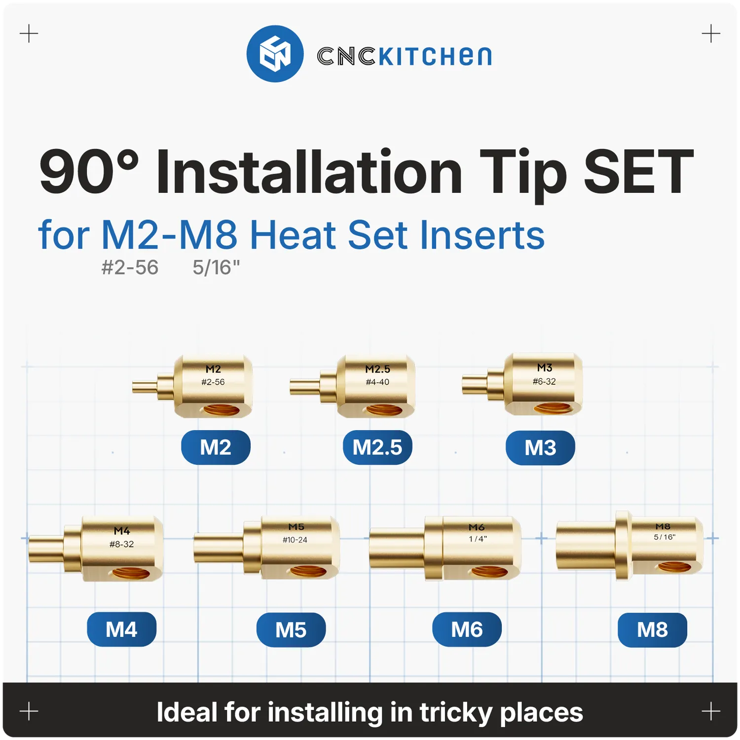 CNC Kitchen 90° Installation Tip asennuskärjet