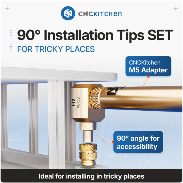 CNC Kitchen 90° Installation Tip asennuskärjet