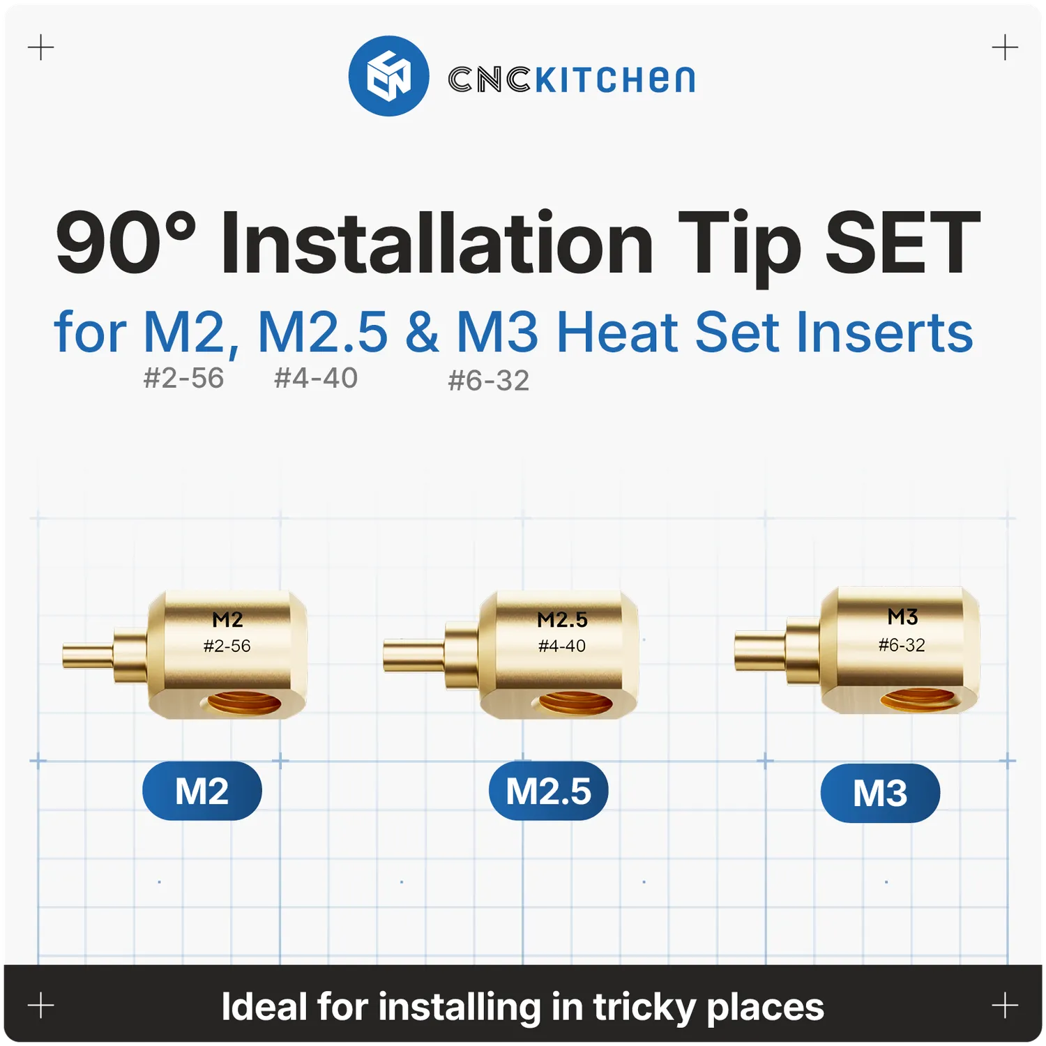 CNC Kitchen 90° Installation Tip asennuskärjet