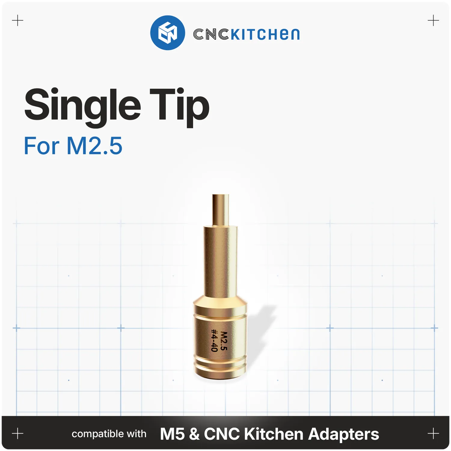 CNC Kitchen M5 asennuskärki kupari