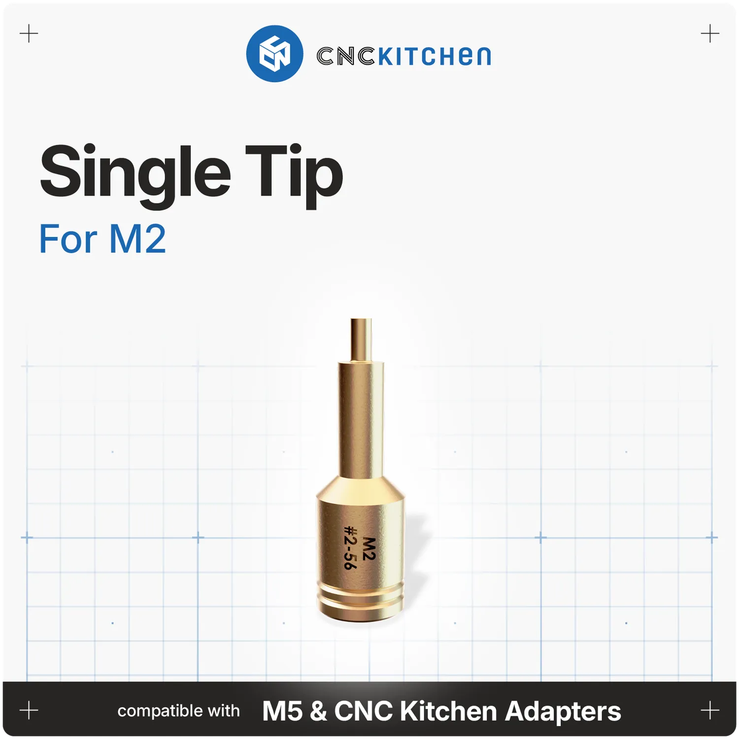 CNC Kitchen M5 asennuskärki kupari