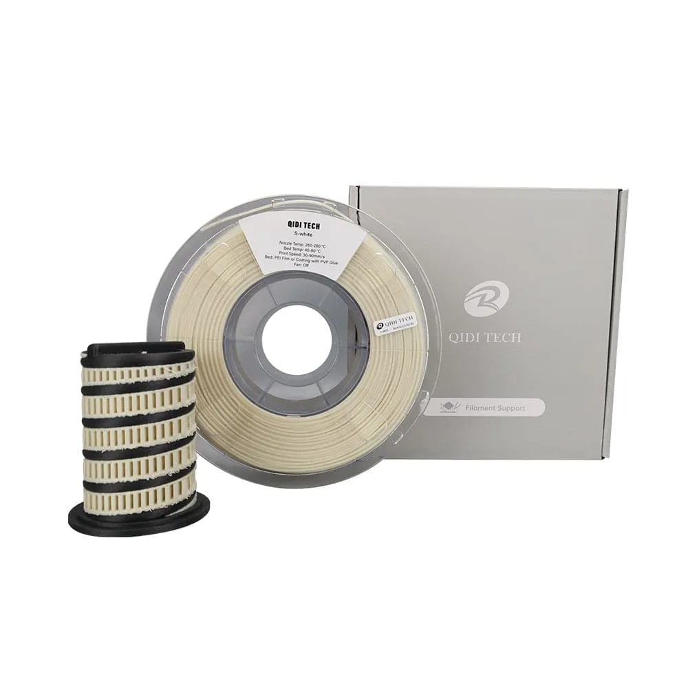 QIDI Tech S-White tukifilamentti 1 kg 1,75 mm