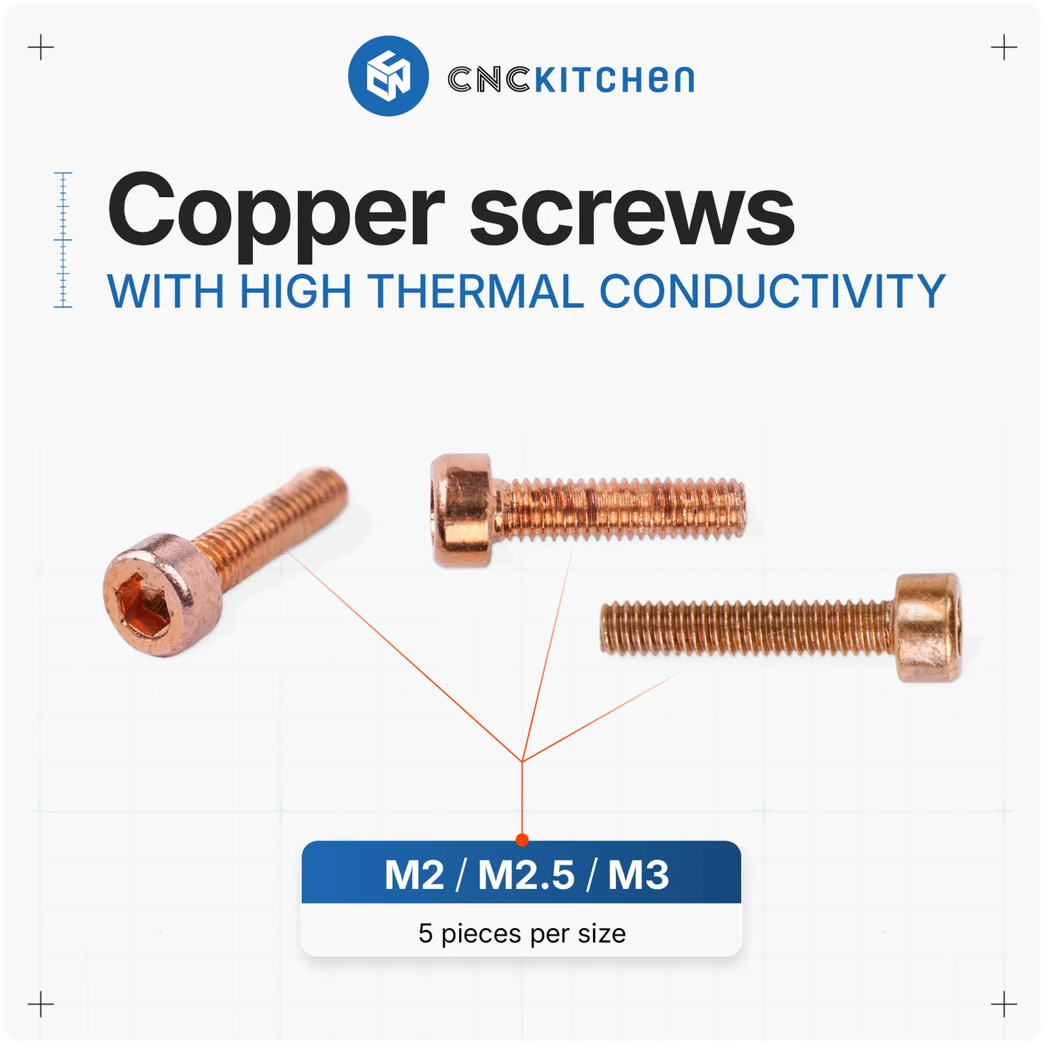 CNC Kitchen Insert Removal Tool V2 inserttityökalu M2-M3