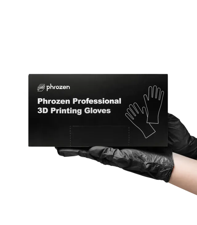 Phrozen Professional 3D Printing Gloves nitrilikäsineet L 100 kpl mustat