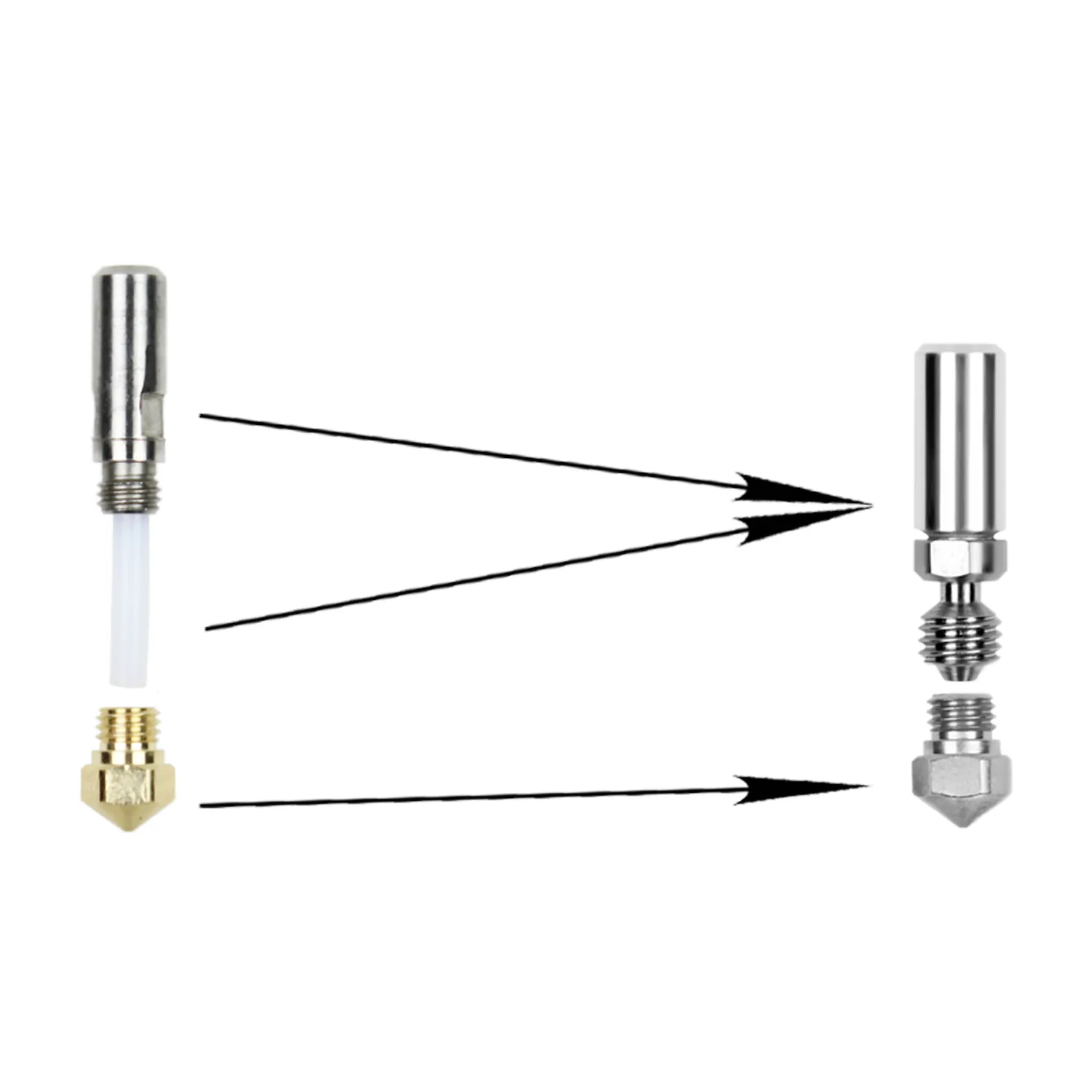 Micro-Swiss MK10 All Metal Hotend -kuumapää