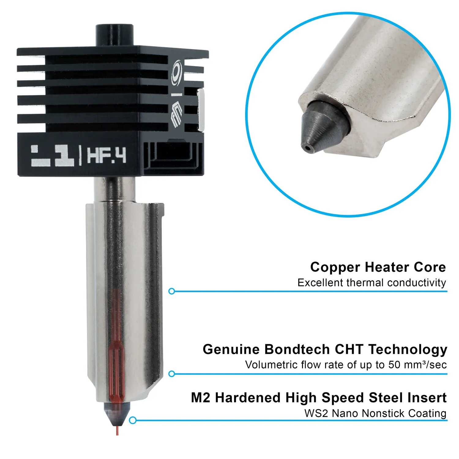 Micro-Swiss CHT High Flow hotend Bambu Lab