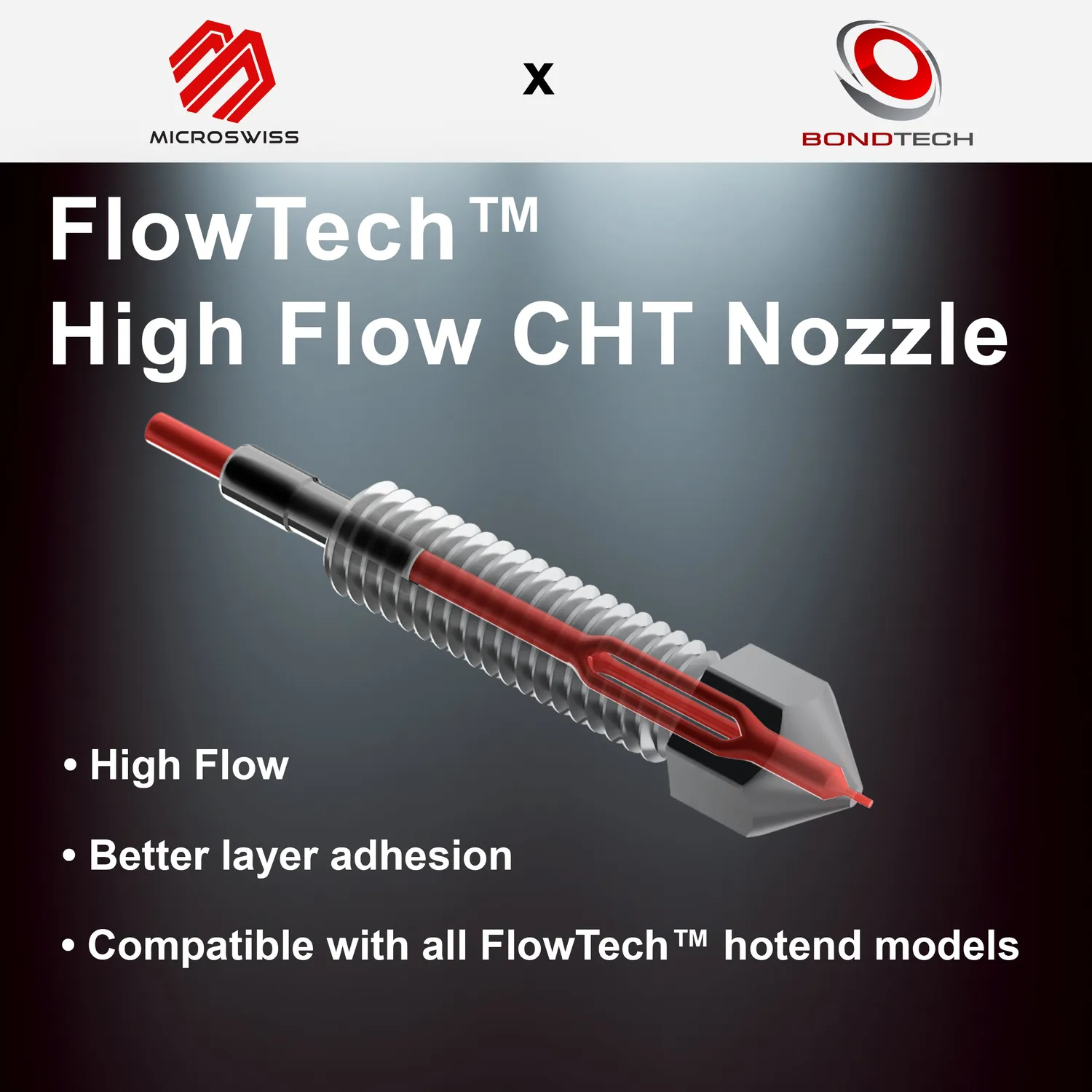 Micro-Swiss FlowTech CHT High Flow suutin nopea