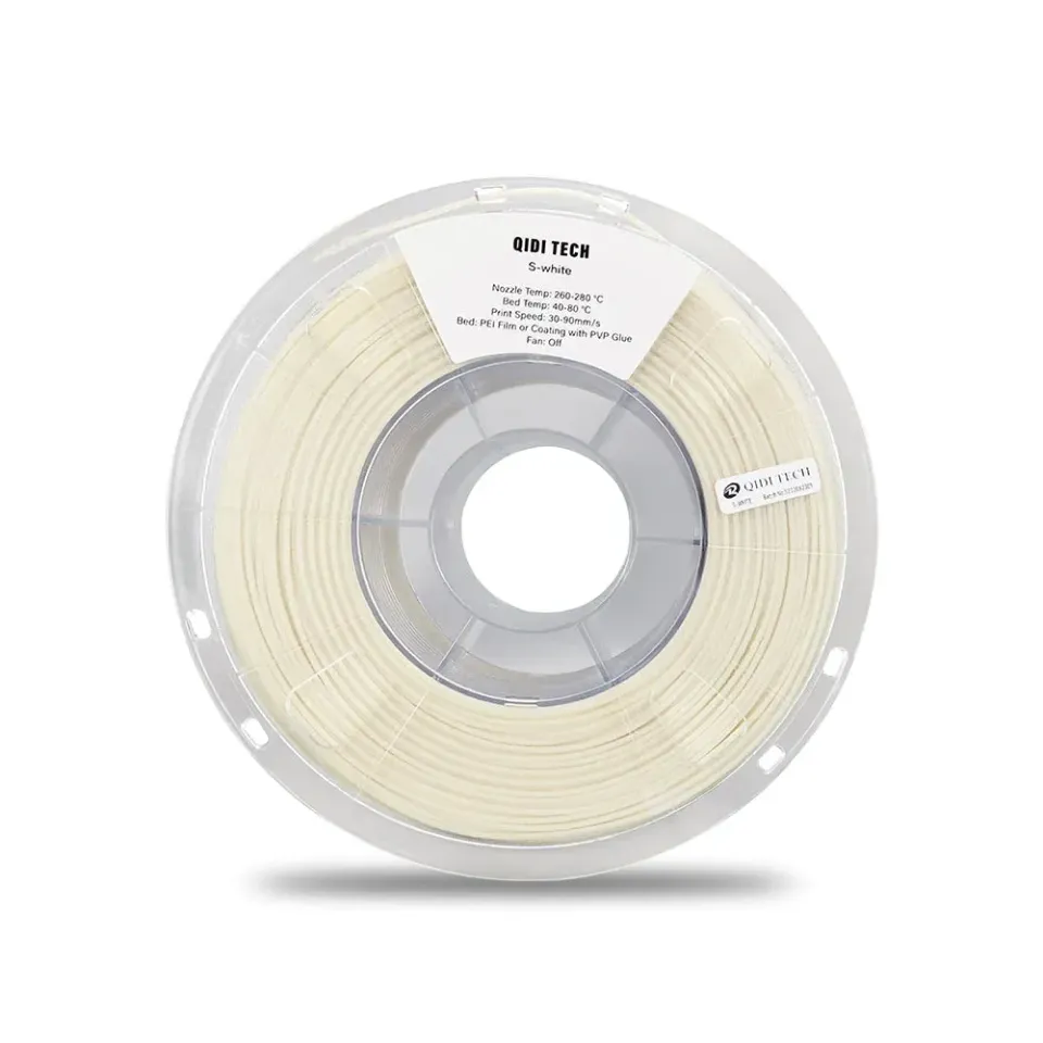 Qidi S-White tukifilamentti valkoinen 1 kg
