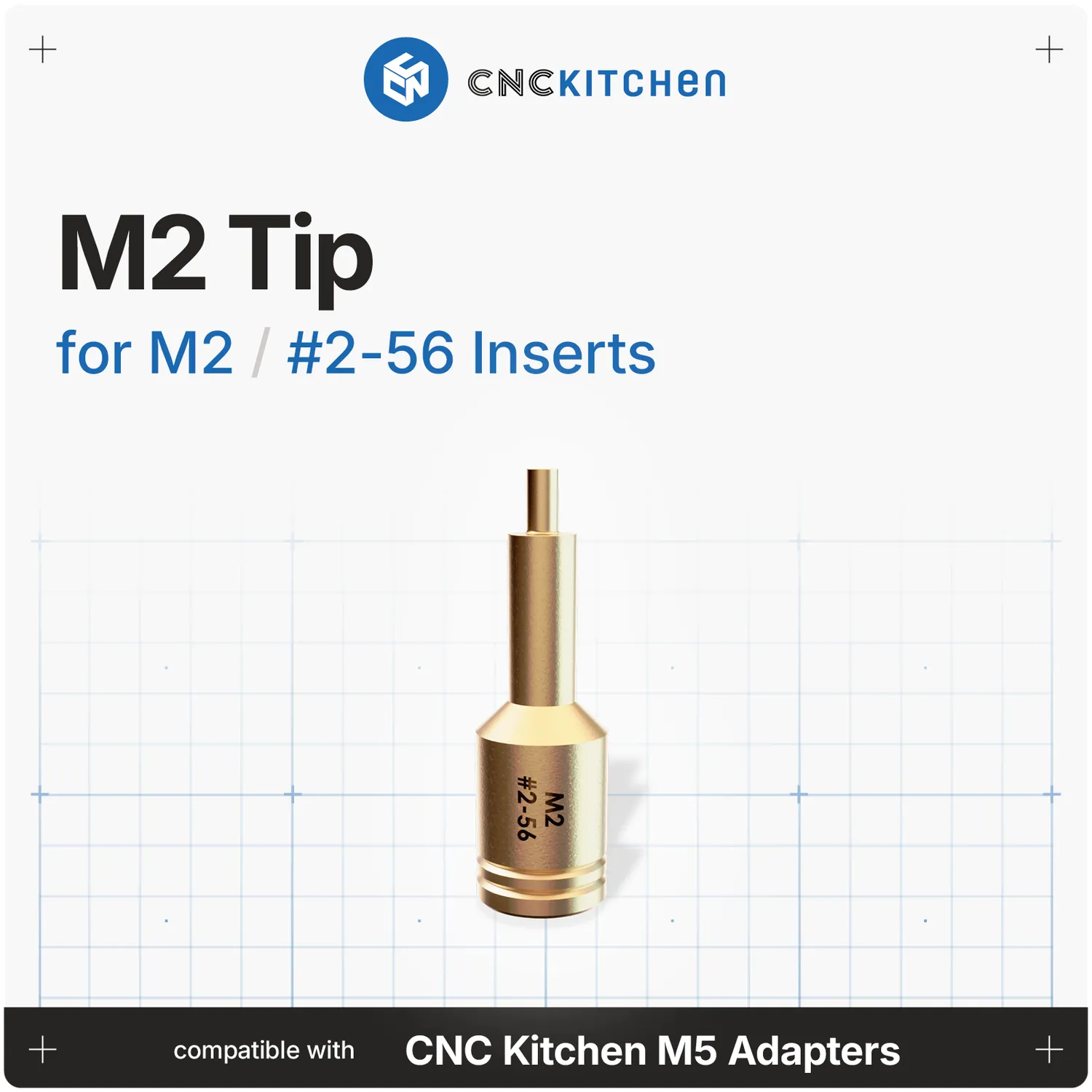 CNC Kitchen M5 asennuskärki kupari