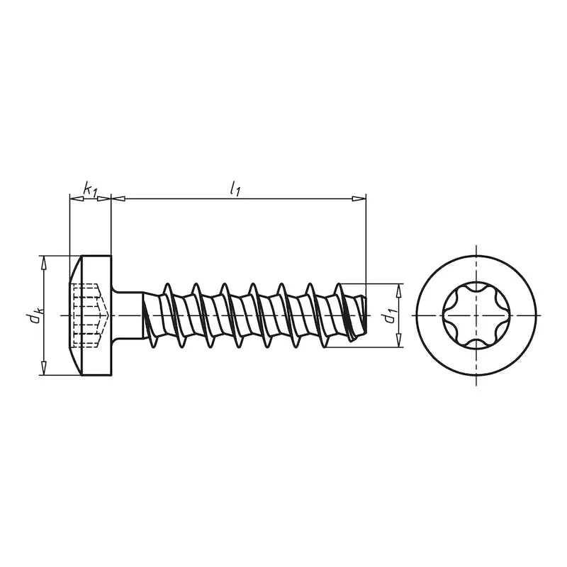 CNC Kitchen muoviruuvi TX7 termoplasteille